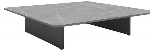 Sway Kaffeetisch 90x90cm, eisengrau/dark-grey marble