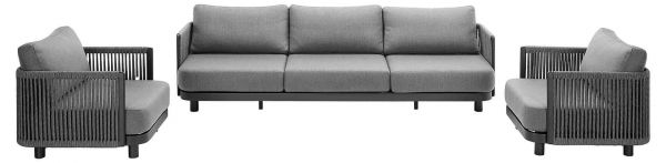 Bonito Lounge-Set, 1x 3-Sitzer Sofa + 2x 1-Sitzer Sofa